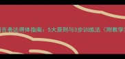 职场语言表达得体指南5大原则与3步训练法附教学案例