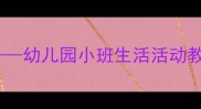 我会照顾小班幼儿幼儿园小班生活活动教案设计与实施指南