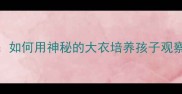 幼儿园绘本教学如何用神秘的大衣培养孩子观察力与想象力教案
