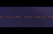 托班水变颜色科学实验教案幼儿园老师亲测有效的色彩魔法课