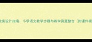 咏鹅教案设计指南小学语文教学步骤与教学资源整合附课件模板