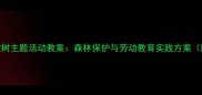 中班幼儿小熊砍树主题活动教案森林保护与劳动教育实践方案附教学资源包
