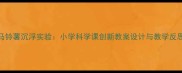 马铃薯沉浮实验小学科学课创新教案设计与教学反思