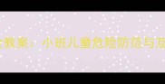 幼儿厨房安全教案小班儿童危险防范与互动教学方案