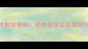 质量守恒定律教学案例初中化学实验探究与教案设计全