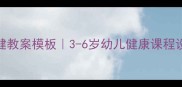 幼儿园卫生保健教案模板3-6岁幼儿健康课程设计全攻略