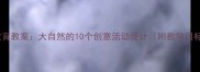 中班幼儿自然教育教案大自然的10个创意活动设计附教学目标与评估方法